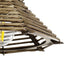 GLOBOSTAR® JUTTI 205-0042 Boho Κρεμαστό Φωτιστικό Οροφής με Ντουί 1 x E27 AC 220-240V IP20 - Μπεζ - M26 x Π26 x Υ15cm - ledmania.gr