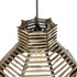 GLOBOSTAR® JUTTI 205-0042 Boho Κρεμαστό Φωτιστικό Οροφής με Ντουί 1 x E27 AC 220-240V IP20 - Μπεζ - M26 x Π26 x Υ15cm - ledmania.gr