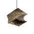 GLOBOSTAR® HUSLE 205-0043 Boho Κρεμαστό Φωτιστικό Οροφής με Ντουί 1 x E27 AC 220-240V IP20 - Μπεζ - M28 x Π28 x Υ19cm - ledmania.gr