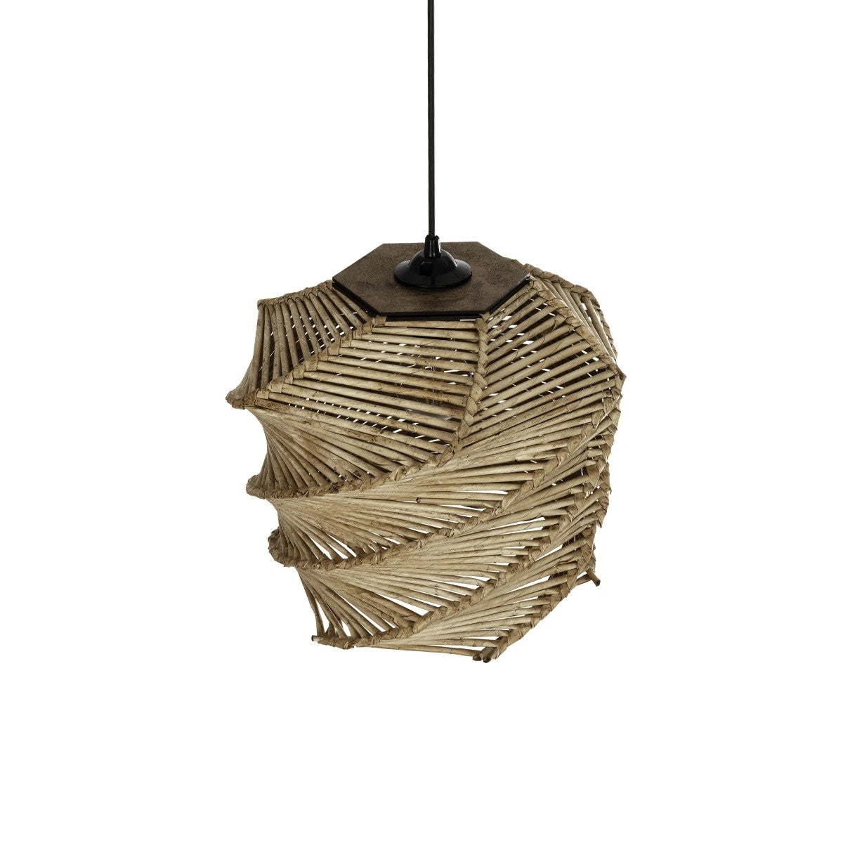 GLOBOSTAR® HUSLE 205-0045 Boho Κρεμαστό Φωτιστικό Οροφής με Ντουί 1 x E27 AC 220-240V IP20 - Μπεζ - M30 x Π30 x Υ28cm - ledmania.gr