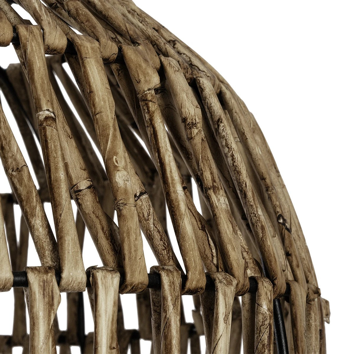 GLOBOSTAR® ARANCIA 205-0047 Boho Κρεμαστό Φωτιστικό Οροφής με Ντουί 1 x E27 AC 220-240V IP20 - Μπεζ - M35 x Π35 x Υ26cm - ledmania.gr