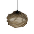 GLOBOSTAR® OLET 205-0049 Boho Κρεμαστό Φωτιστικό Οροφής με Ντουί 1 x E27 AC 220-240V IP20 - Μπεζ - M38 x Π38 x Υ23cm - ledmania.gr