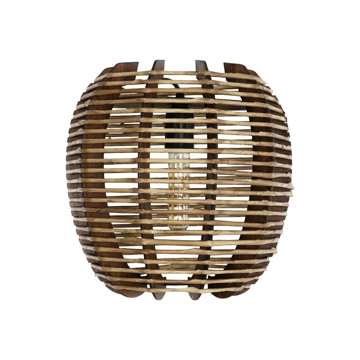 GLOBOSTAR® BOND 205-0050 Boho Φωτιστικό Τοίχου - Απλίκα με Ντουί 1 x E27 AC 220-240V IP20 - Μπεζ - M35 x Π18 x Υ32cm