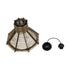 GLOBOSTAR® MEGALISTO 205-0051 Boho Κρεμαστό Φωτιστικό Οροφής με Ντουί 1 x E27 AC 220-240V IP20 - Μπεζ - M40 x Π40 x Υ26cm - ledmania.gr