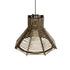 GLOBOSTAR® MEGALISTO 205-0051 Boho Κρεμαστό Φωτιστικό Οροφής με Ντουί 1 x E27 AC 220-240V IP20 - Μπεζ - M40 x Π40 x Υ26cm - ledmania.gr
