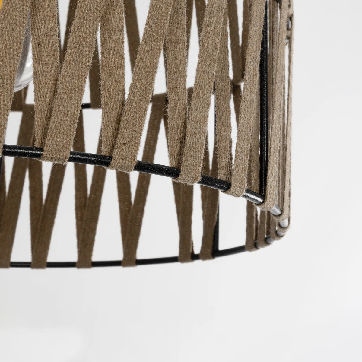 GLOBOSTAR® MARS 205-0054 Boho Κρεμαστό Φωτιστικό Οροφής με Ντουί 1 x E27 AC 220-240V IP20 - Μπεζ - M30 x Π30 x Υ24cm - ledmania.gr