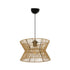 GLOBOSTAR® UPCONE 205-0055 Boho Κρεμαστό Φωτιστικό Οροφής με Ντουί 1 x E27 AC 220-240V IP20 - Μπεζ - M30 x Π30 x 21cm - ledmania.gr