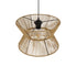 GLOBOSTAR® UPCONE 205-0055 Boho Κρεμαστό Φωτιστικό Οροφής με Ντουί 1 x E27 AC 220-240V IP20 - Μπεζ - M30 x Π30 x 21cm - ledmania.gr