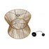 GLOBOSTAR® UPCONE 205-0056 Boho Κρεμαστό Φωτιστικό Οροφής με Ντουί 1 x E27 AC 220-240V IP20 - Μπεζ - M50 x Π50 x 43cm - ledmania.gr