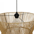 GLOBOSTAR® UPCONE 205-0056 Boho Κρεμαστό Φωτιστικό Οροφής με Ντουί 1 x E27 AC 220-240V IP20 - Μπεζ - M50 x Π50 x 43cm - ledmania.gr