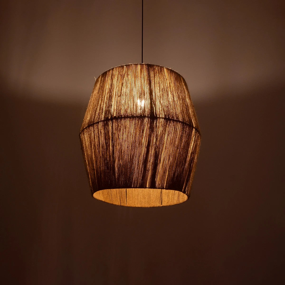 GLOBOSTAR® CONE 205-0058 Boho Κρεμαστό Φωτιστικό Οροφής με Ντουί 1 x E27 AC 220-240V IP20 - Μπεζ - M55 x Π55 x Υ50cm - ledmania.gr