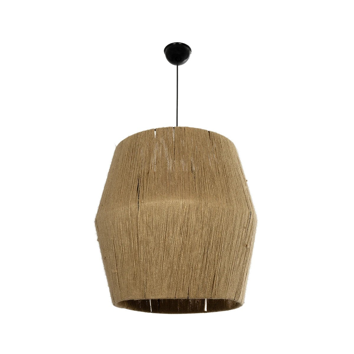 GLOBOSTAR® CONE 205-0058 Boho Κρεμαστό Φωτιστικό Οροφής με Ντουί 1 x E27 AC 220-240V IP20 - Μπεζ - M55 x Π55 x Υ50cm - ledmania.gr