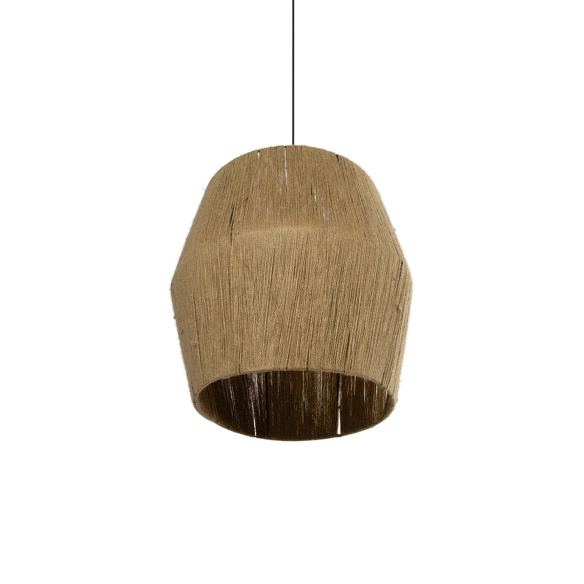 GLOBOSTAR® CONE 205-0058 Boho Κρεμαστό Φωτιστικό Οροφής με Ντουί 1 x E27 AC 220-240V IP20 - Μπεζ - M55 x Π55 x Υ50cm - ledmania.gr