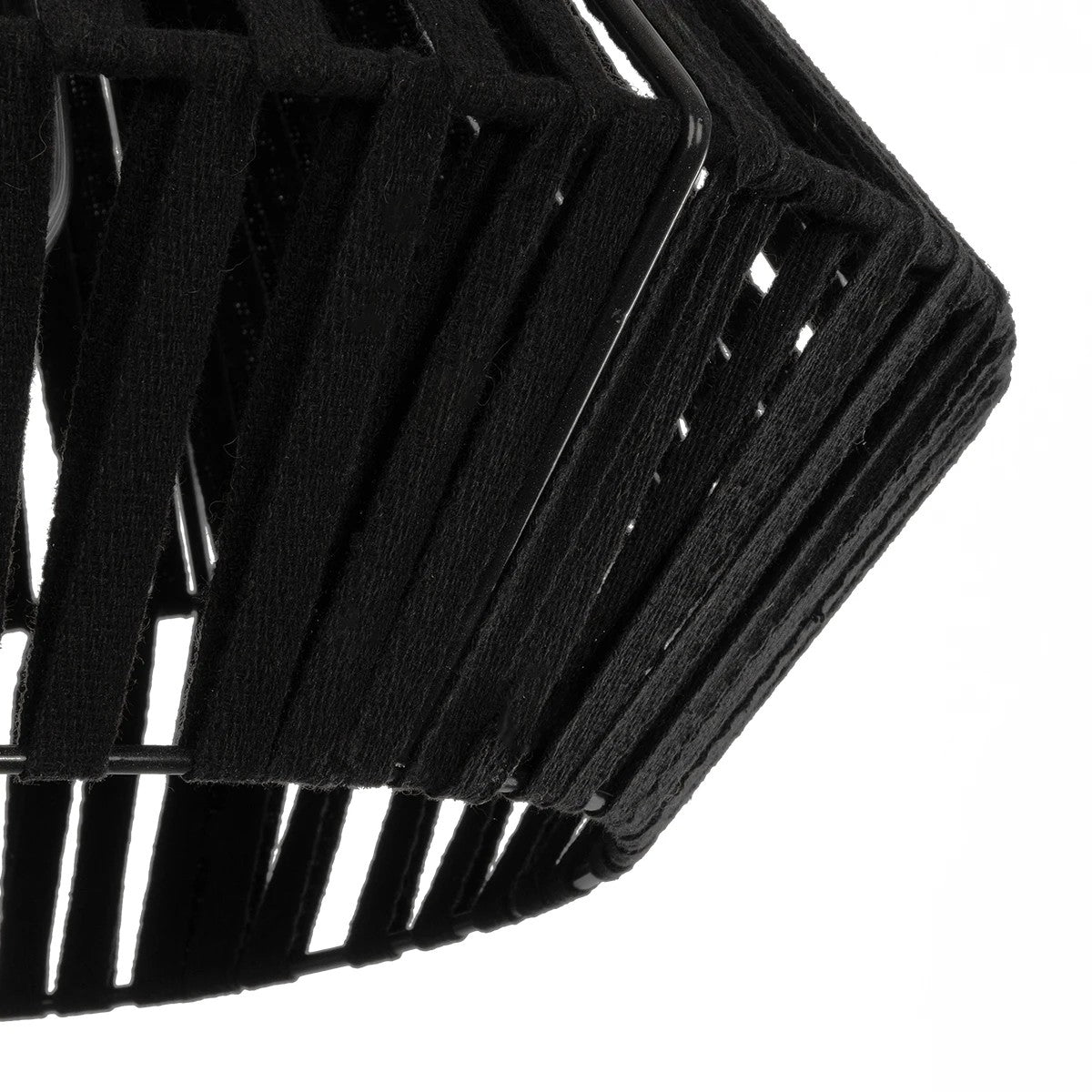 GLOBOSTAR® NUI 205-0061 Boho Κρεμαστό Φωτιστικό Οροφής με Ντουί 1 x E27 AC 220-240V IP20 - Μαύρο - M36 x Π36 x Υ27cm - ledmania.gr