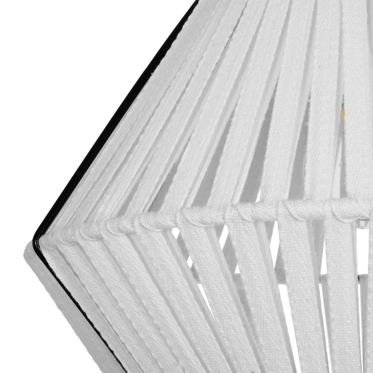 GLOBOSTAR® NUI 205-0063 Boho Κρεμαστό Φωτιστικό Οροφής με Ντουί 1 x E27 AC 220-240V IP20 - Λευκό - M36 x Π36 x Υ27cm - ledmania.gr