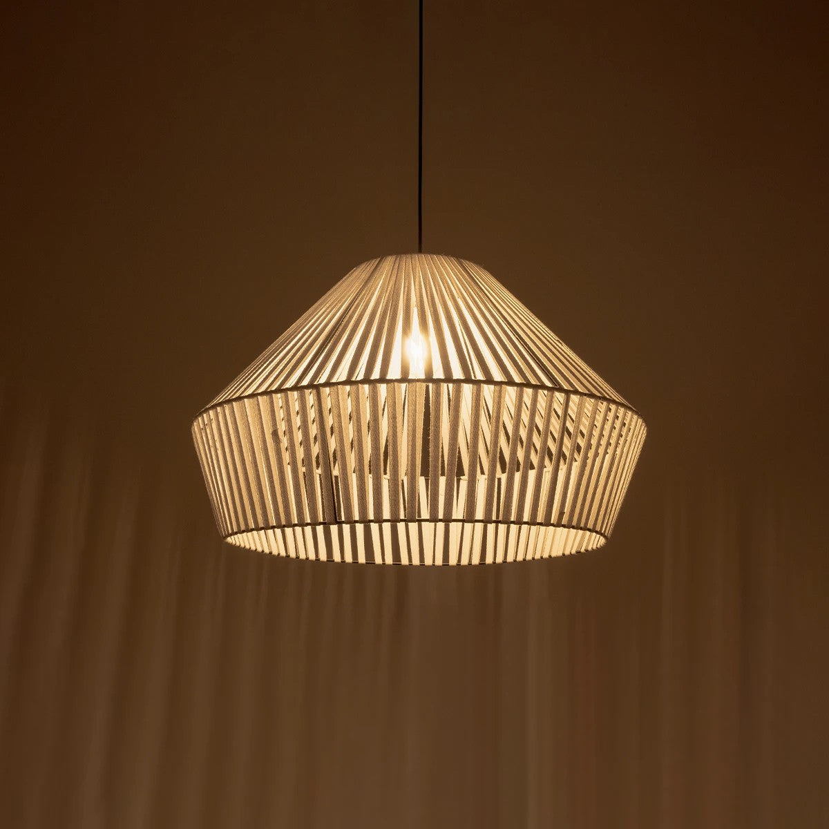 GLOBOSTAR® NUI 205-0064 Boho Κρεμαστό Φωτιστικό Οροφής με Ντουί 1 x E27 AC 220-240V IP20 - Λευκό - M60 x Π60 x Υ41cm - ledmania.gr