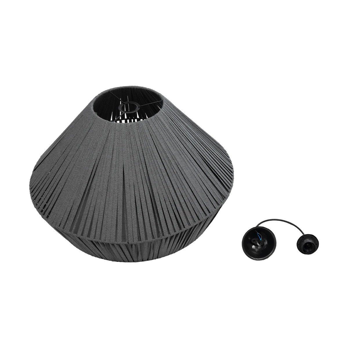 GLOBOSTAR® NUI 205-0066 Boho Κρεμαστό Φωτιστικό Οροφής με Ντουί 1 x E27 AC 220-240V IP20 - Γκρι - M60 x Π60 x Υ41cm - ledmania.gr