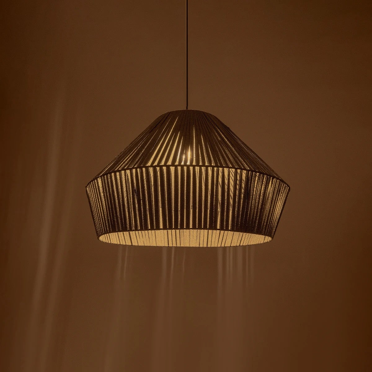 GLOBOSTAR® NUI 205-0066 Boho Κρεμαστό Φωτιστικό Οροφής με Ντουί 1 x E27 AC 220-240V IP20 - Γκρι - M60 x Π60 x Υ41cm - ledmania.gr