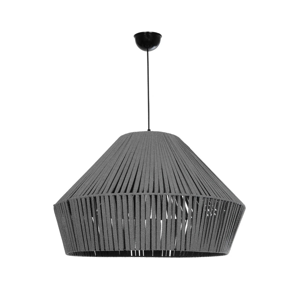 GLOBOSTAR® NUI 205-0066 Boho Κρεμαστό Φωτιστικό Οροφής με Ντουί 1 x E27 AC 220-240V IP20 - Γκρι - M60 x Π60 x Υ41cm - ledmania.gr