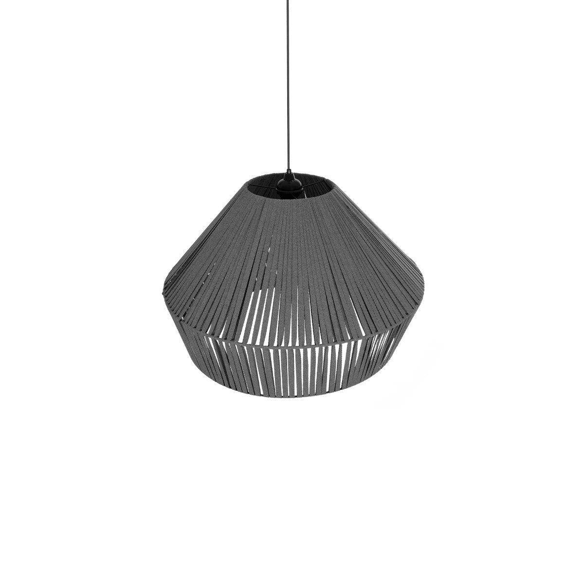 GLOBOSTAR® NUI 205-0066 Boho Κρεμαστό Φωτιστικό Οροφής με Ντουί 1 x E27 AC 220-240V IP20 - Γκρι - M60 x Π60 x Υ41cm - ledmania.gr