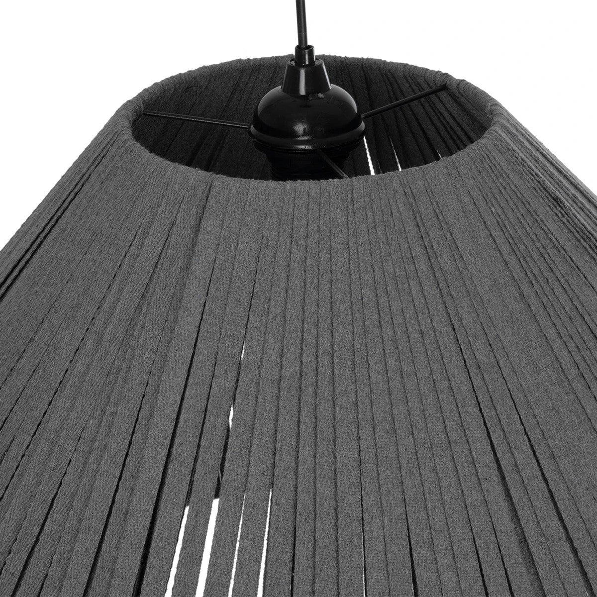 GLOBOSTAR® NUI 205-0066 Boho Κρεμαστό Φωτιστικό Οροφής με Ντουί 1 x E27 AC 220-240V IP20 - Γκρι - M60 x Π60 x Υ41cm - ledmania.gr