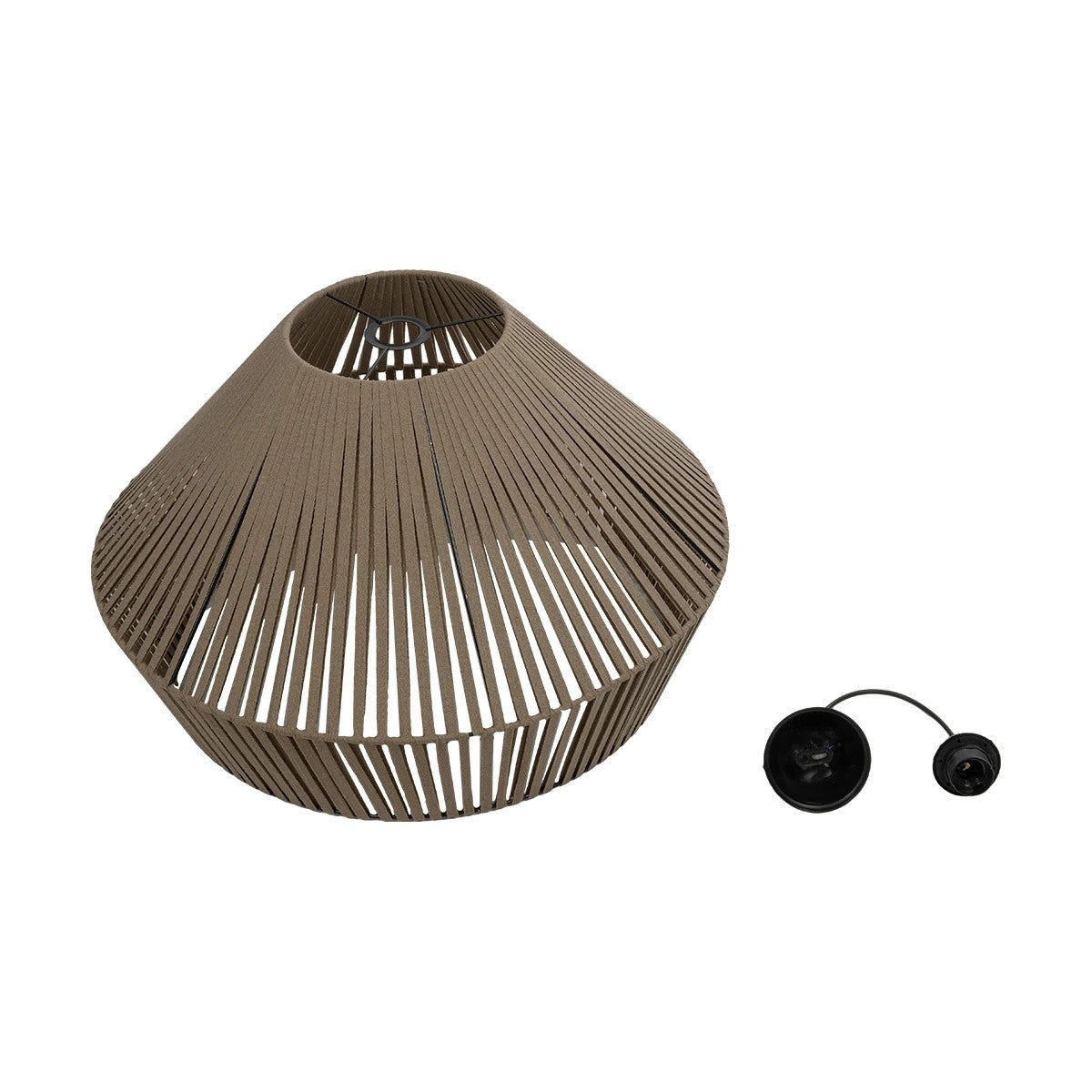 GLOBOSTAR® NUI 205-0068 Boho Κρεμαστό Φωτιστικό Οροφής με Ντουί 1 x E27 AC 220-240V IP20 - Μπεζ - M60 x Π60 x Υ41cm - ledmania.gr