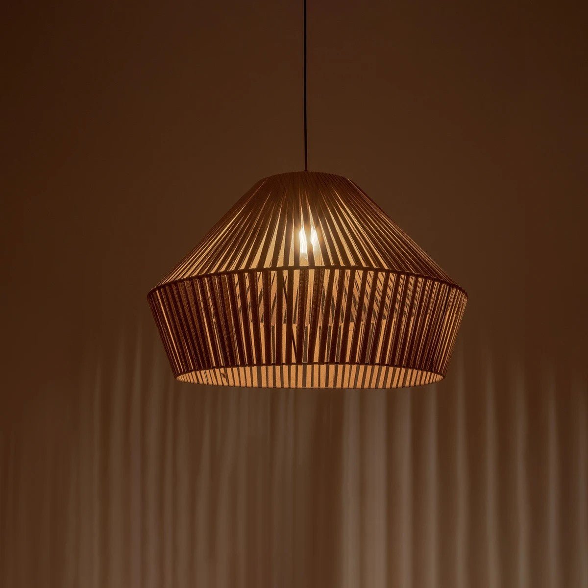 GLOBOSTAR® NUI 205-0068 Boho Κρεμαστό Φωτιστικό Οροφής με Ντουί 1 x E27 AC 220-240V IP20 - Μπεζ - M60 x Π60 x Υ41cm - ledmania.gr