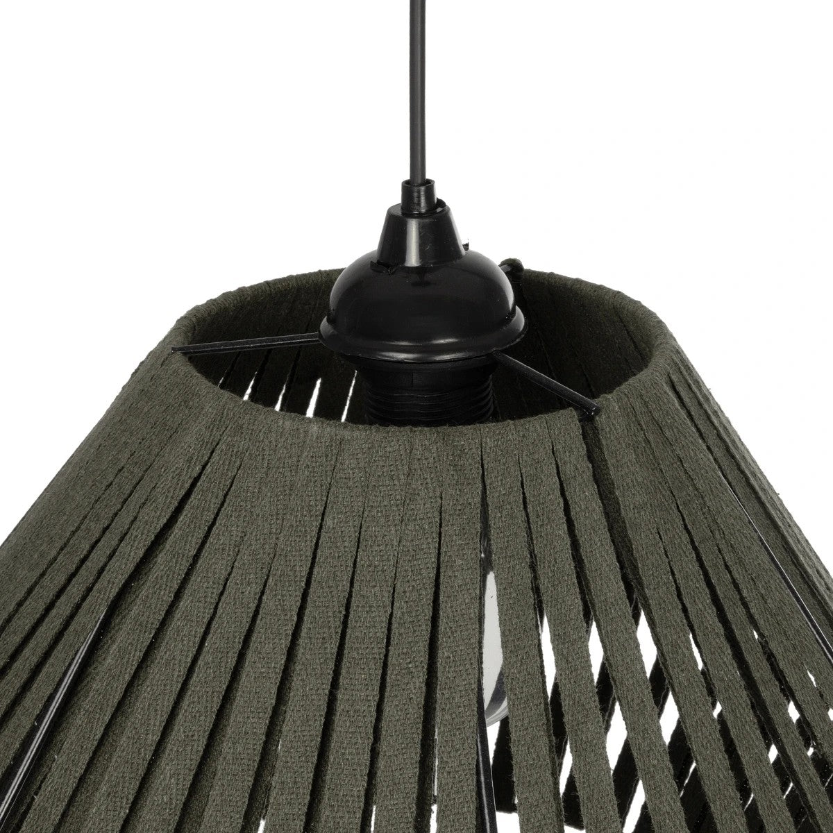 GLOBOSTAR® NUI 205-0069 Boho Κρεμαστό Φωτιστικό Οροφής με Ντουί 1 x E27 AC 220-240V IP20 - Πρασίνο - M36 x Π36 x Υ27cm - ledmania.gr