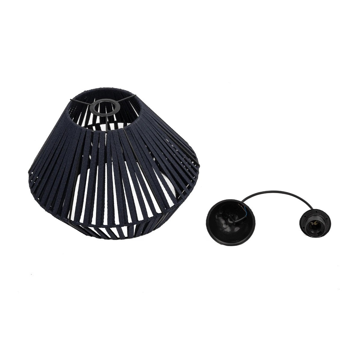 GLOBOSTAR® NUI 205-0071 Boho Κρεμαστό Φωτιστικό Οροφής με Ντουί 1 x E27 AC 220-240V IP20 - Μπλε - M36 x Π36 x Υ27cm - ledmania.gr