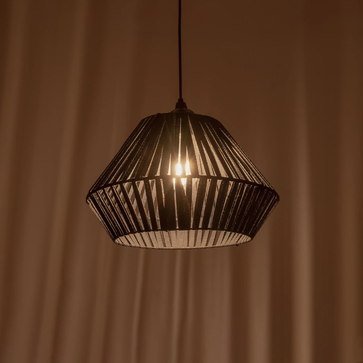 GLOBOSTAR® NUI 205-0071 Boho Κρεμαστό Φωτιστικό Οροφής με Ντουί 1 x E27 AC 220-240V IP20 - Μπλε - M36 x Π36 x Υ27cm - ledmania.gr