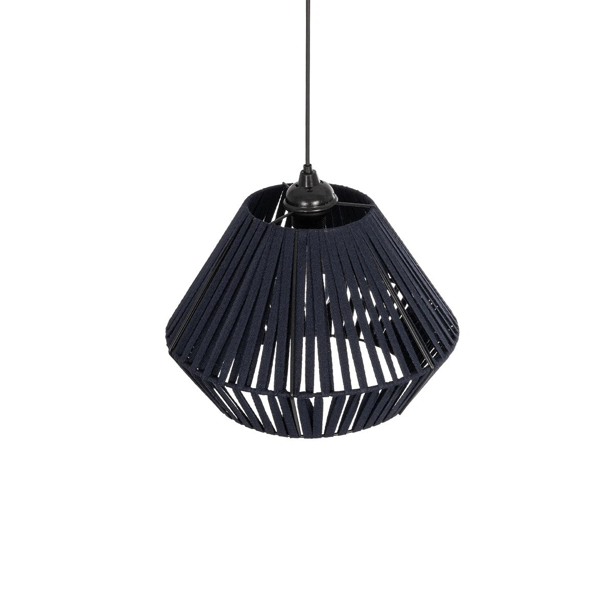 GLOBOSTAR® NUI 205-0071 Boho Κρεμαστό Φωτιστικό Οροφής με Ντουί 1 x E27 AC 220-240V IP20 - Μπλε - M36 x Π36 x Υ27cm - ledmania.gr