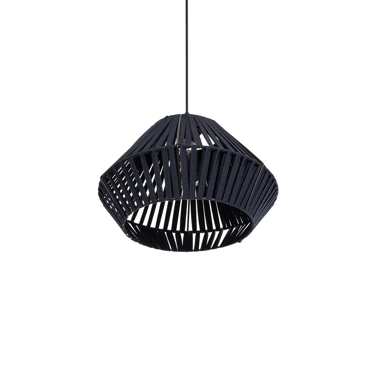 GLOBOSTAR® NUI 205-0071 Boho Κρεμαστό Φωτιστικό Οροφής με Ντουί 1 x E27 AC 220-240V IP20 - Μπλε - M36 x Π36 x Υ27cm - ledmania.gr