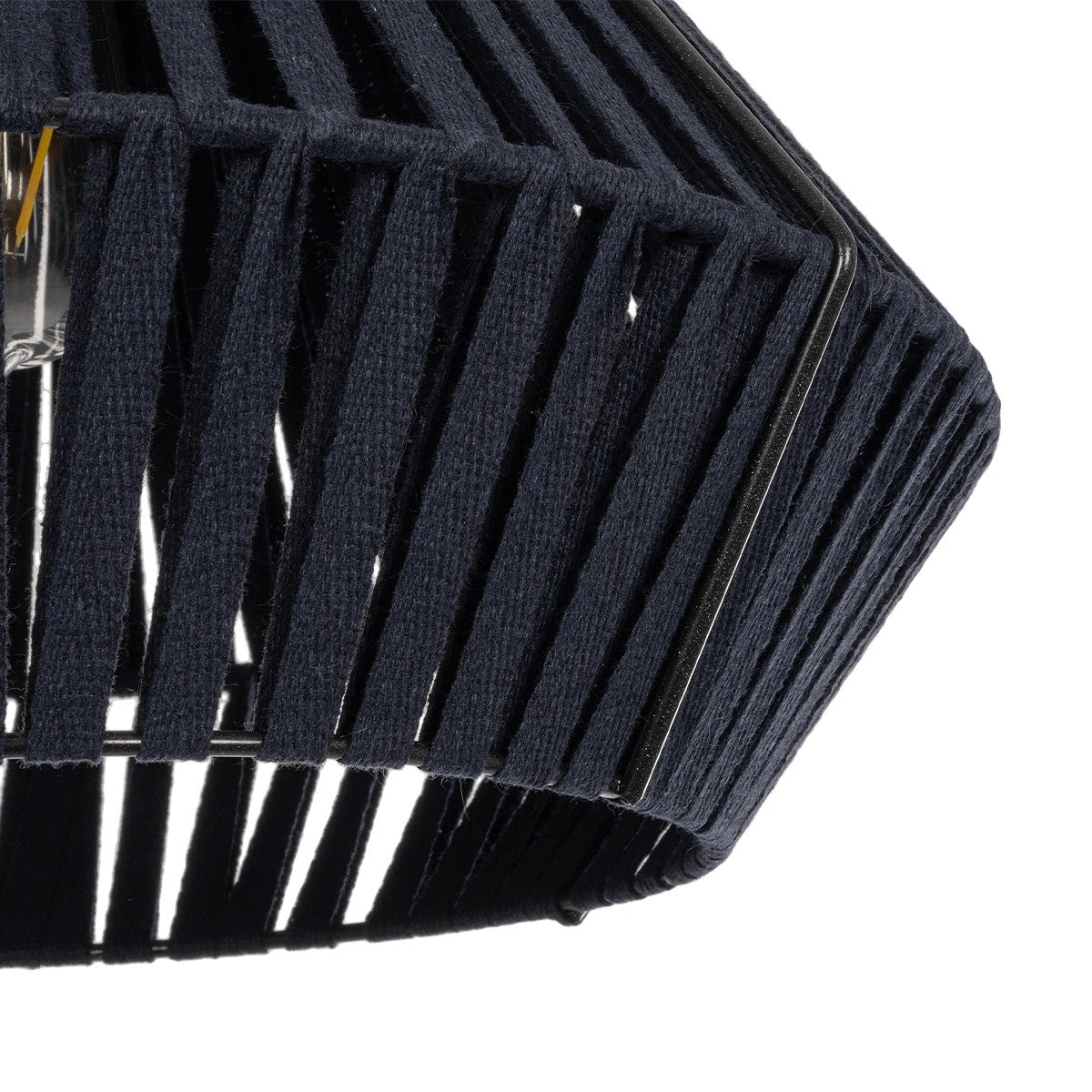 GLOBOSTAR® NUI 205-0071 Boho Κρεμαστό Φωτιστικό Οροφής με Ντουί 1 x E27 AC 220-240V IP20 - Μπλε - M36 x Π36 x Υ27cm - ledmania.gr