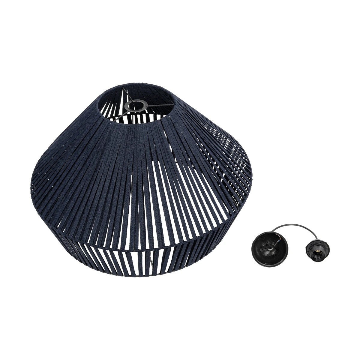 GLOBOSTAR® NUI 205-0072 Boho Κρεμαστό Φωτιστικό Οροφής με Ντουί 1 x E27 AC 220-240V IP20 - Μπλε - M60 x Π60 x Υ41cm - ledmania.gr