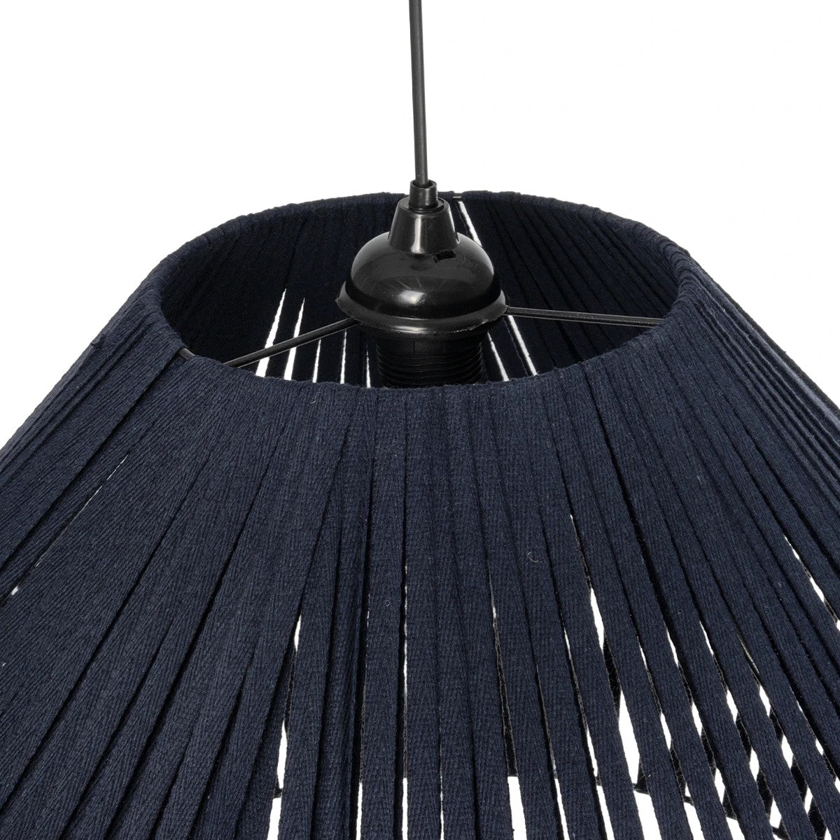 GLOBOSTAR® NUI 205-0072 Boho Κρεμαστό Φωτιστικό Οροφής με Ντουί 1 x E27 AC 220-240V IP20 - Μπλε - M60 x Π60 x Υ41cm - ledmania.gr