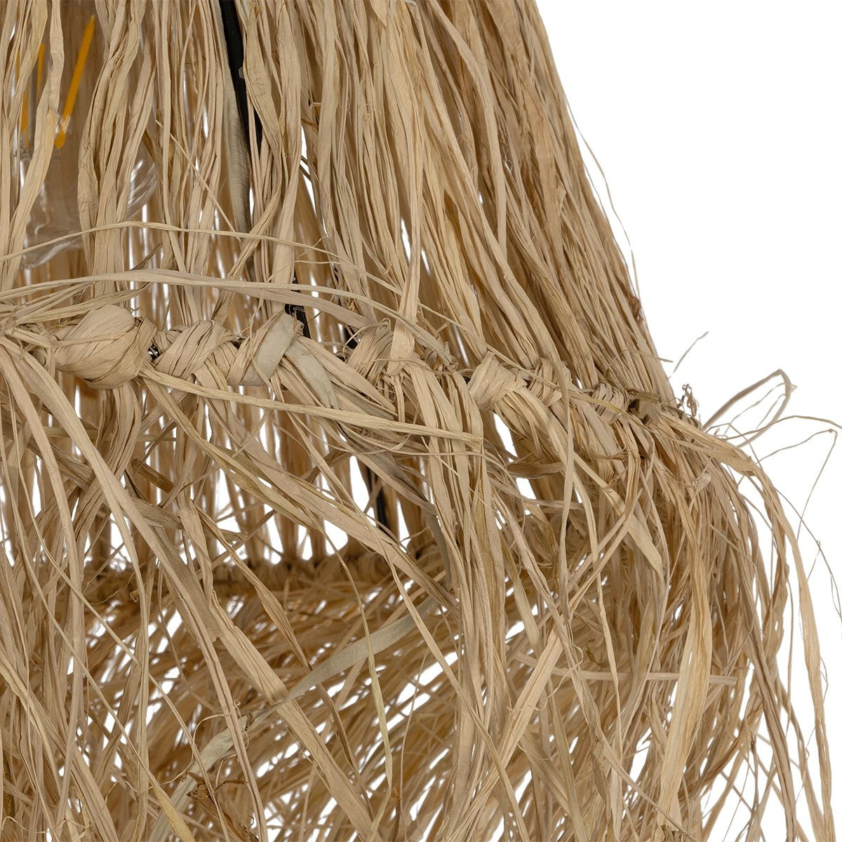 GLOBOSTAR® HERBE 205-0073 Boho Κρεμαστό Φωτιστικό Οροφής με Ντουί 1 x E27 AC 220-240V IP20 - Μπεζ - M30 x Π30 x Υ40cm - ledmania.gr