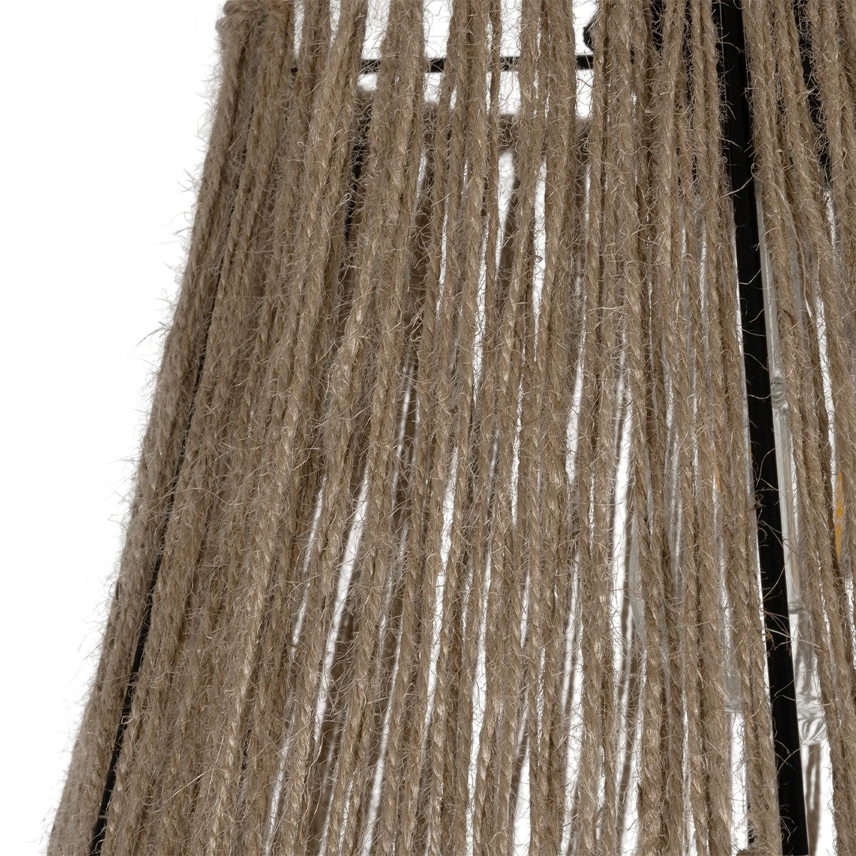 GLOBOSTAR® ROKA 205-0075 Boho Κρεμαστό Φωτιστικό Οροφής με Ντουί 1 x E27 AC 220-240V IP20 - Μπεζ - M30 x Π30 x Υ45cm - ledmania.gr