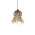 GLOBOSTAR® RIKTA 205-0077 Boho Κρεμαστό Φωτιστικό Οροφής με Ντουί 1 x E27 AC 220-240V IP20 - Μπεζ - M20 x Π20 x Υ30cm - ledmania.gr