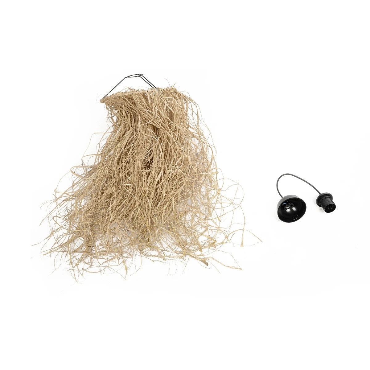 GLOBOSTAR® PIOVERE 205-0078 Boho Κρεμαστό Φωτιστικό Οροφής με Ντουί 1 x E27 AC 220-240V IP20 - Μπεζ - M35 x Π35 x Υ70cm - ledmania.gr