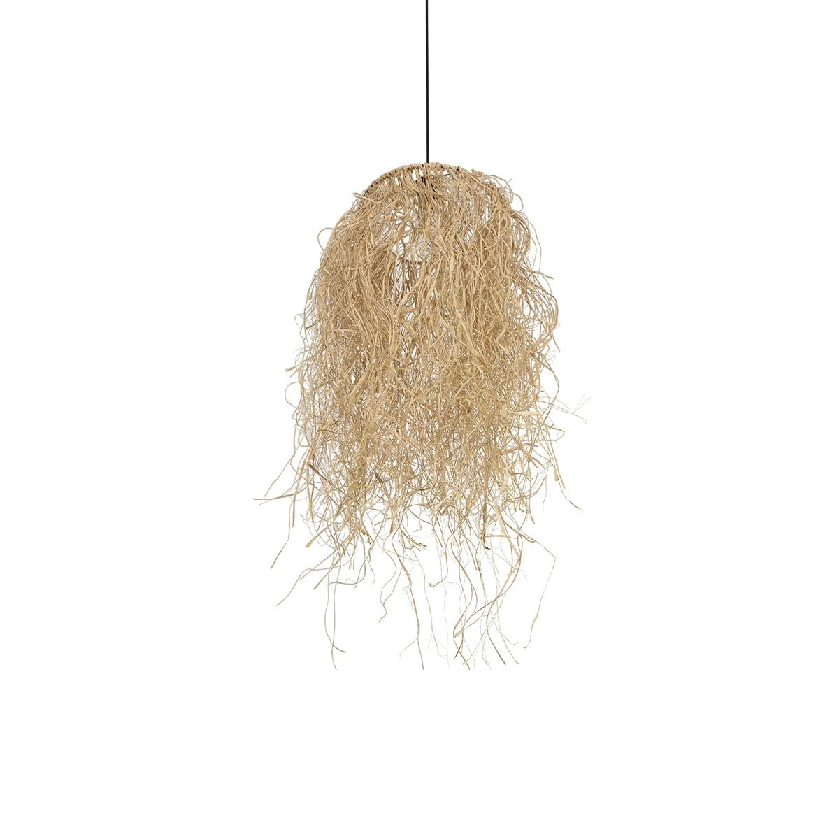 GLOBOSTAR® PIOVERE 205-0078 Boho Κρεμαστό Φωτιστικό Οροφής με Ντουί 1 x E27 AC 220-240V IP20 - Μπεζ - M35 x Π35 x Υ70cm - ledmania.gr