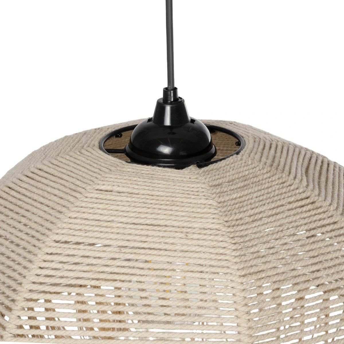 GLOBOSTAR® PLUVIA 205-0081 Boho Κρεμαστό Φωτιστικό Οροφής με Ντουί 1 x E27 AC 220-240V IP20 - Μπεζ - M40 x Π40 x Υ70cm - ledmania.gr