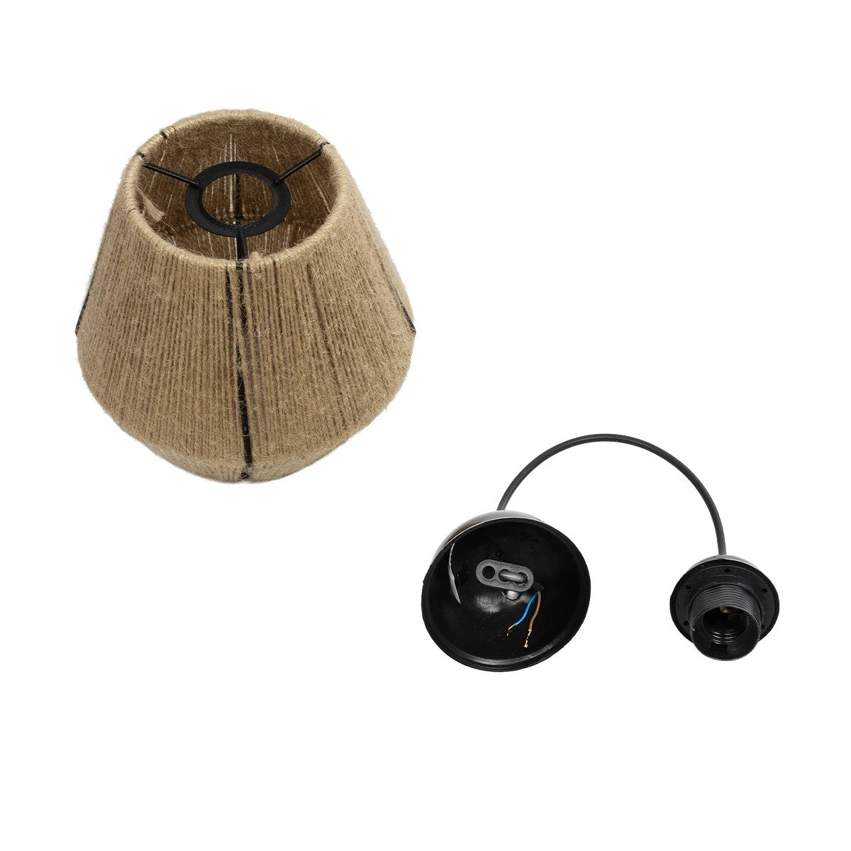 GLOBOSTAR® PULVIS 205-0083 Boho Κρεμαστό Φωτιστικό Οροφής με Ντουί 1 x E27 AC 220-240V IP20 - Μπεζ - M22 x Π22 x Υ22cm - ledmania.gr