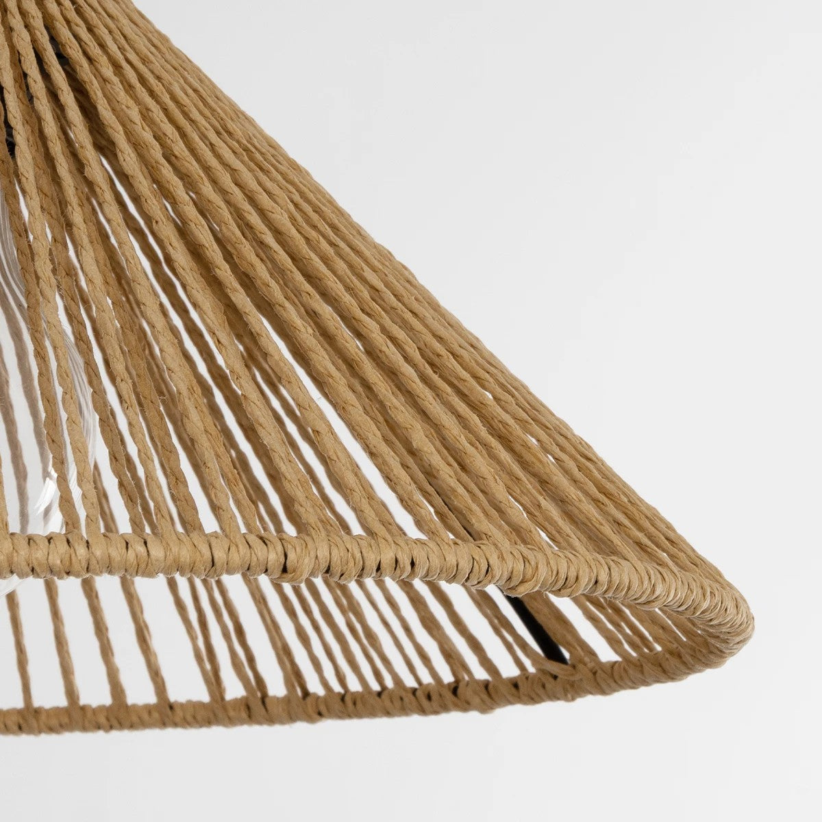 GLOBOSTAR® FUNIS 205-0084 Boho Κρεμαστό Φωτιστικό Οροφής με Ντουί 1 x E27 AC 220-240V IP20 - Μπεζ - M25 x Π25 x Υ16cm - ledmania.gr