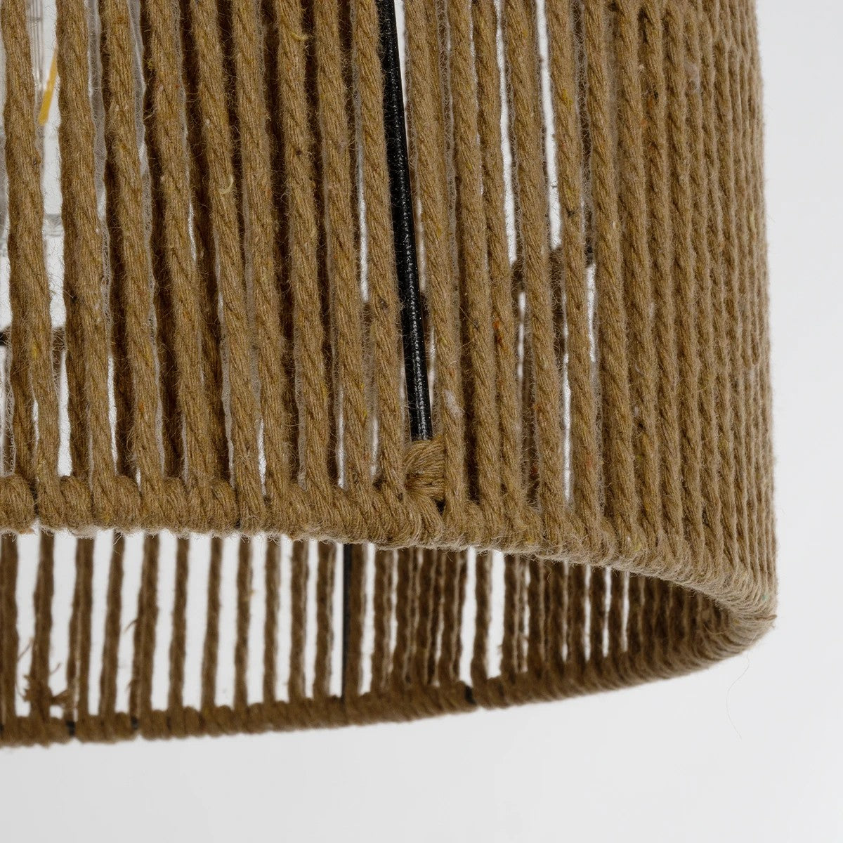 GLOBOSTAR® SAFA 205-0085 Boho Κρεμαστό Φωτιστικό Οροφής με Ντουί 1 x E27 AC 220-240V IP20 - Μπεζ - M30 x Π30 x Υ26cm - ledmania.gr