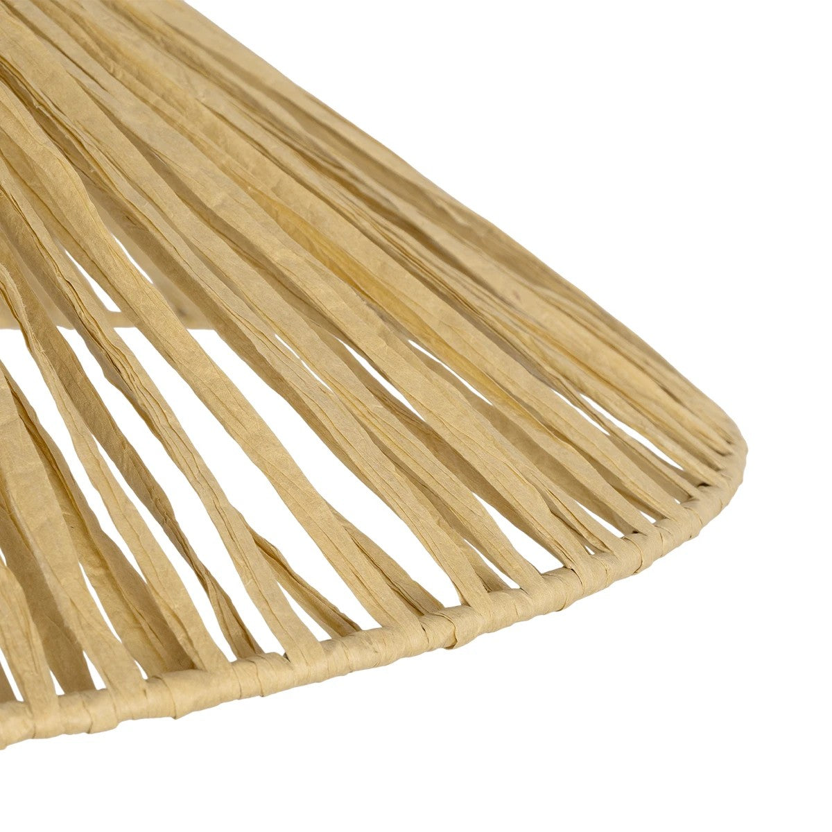 GLOBOSTAR® CHAPEAU 205-0086 Boho Κρεμαστό Φωτιστικό Οροφής με Ντουί 1 x E27 AC 220-240V IP20 - Μπεζ - M41 x Π41 x Υ17cm