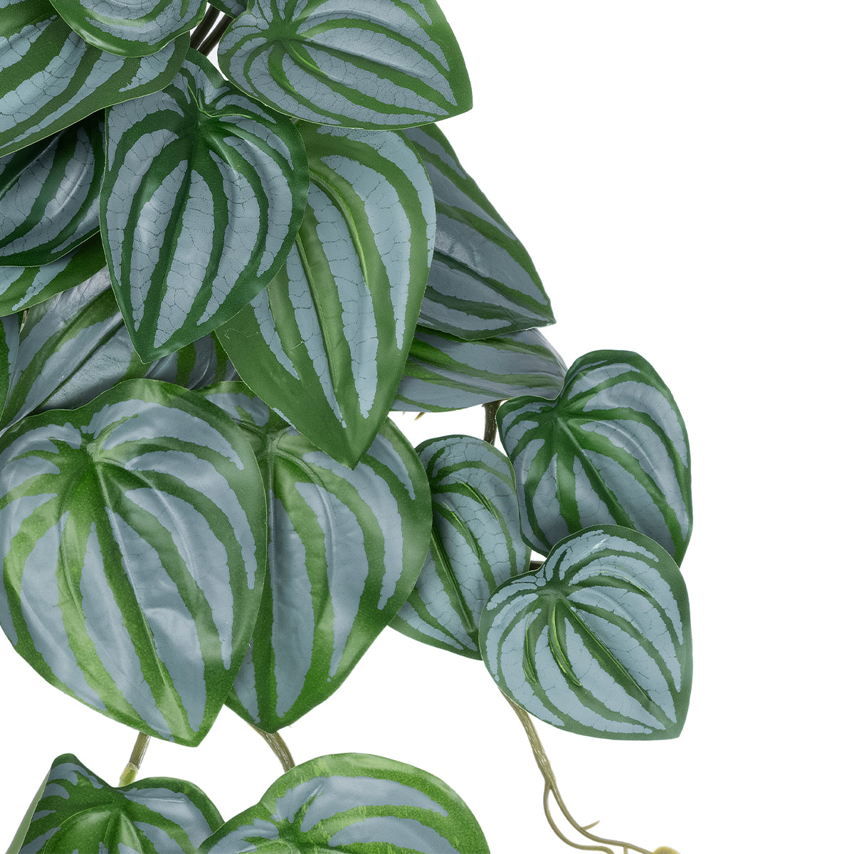 GloboStar® Artificial Garden PEPEROMIA HANGING PLANT 20603 Τεχνητό Διακοσμητικό Κρεμαστό Φυτό Πεπερόμια Υ45cm - ledmania.gr
