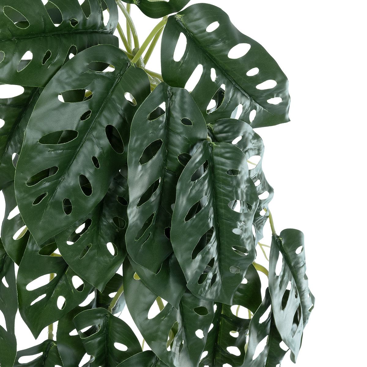 GloboStar® Artificial Garden MONSTERA HANGING PLANT 20608 Τεχνητό Διακοσμητικό Κρεμαστό Φυτό Μονστέρα Υ45cm - ledmania.gr