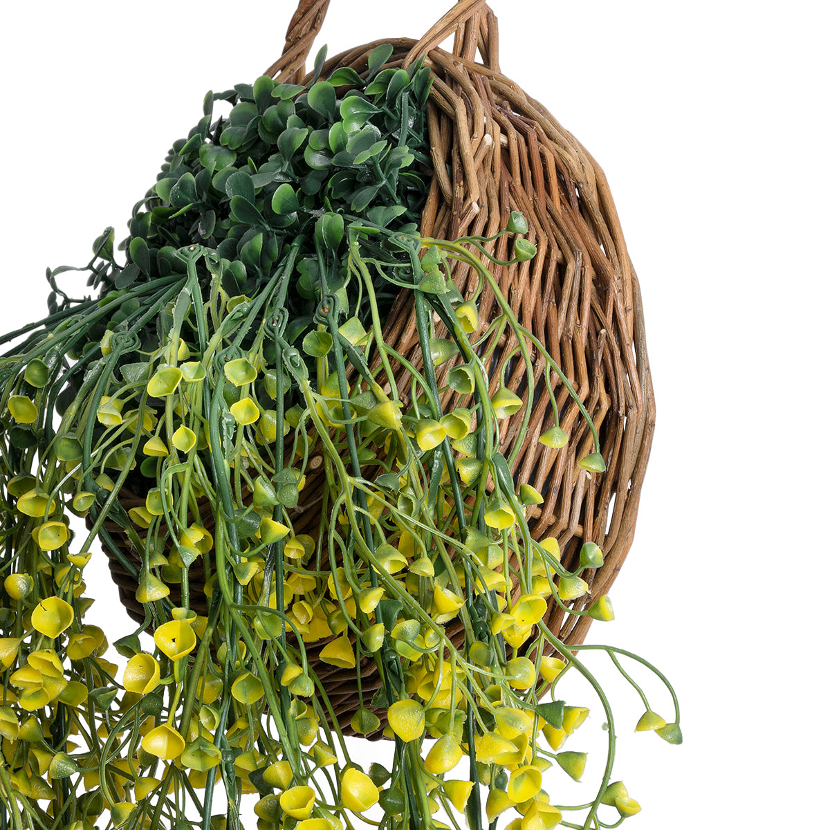 GloboStar® Artificial Garden GOLDEN BELL WILLOW 4 HANGING PLANT 20632 Κρεμαστό Τεχνητό Διακοσμητικό Φυτό Ιτίας  Y110cm - ledmania.gr