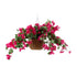 GloboStar® Artificial Garden RHODODENDRON HANGING PLANT 20634 Τεχνητό Κρεμαστό Διακοσμητικό Φυτό Τριανταφυλλιάς Y60cm - ledmania.gr