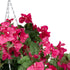 GloboStar® Artificial Garden RHODODENDRON HANGING PLANT 20634 Τεχνητό Κρεμαστό Διακοσμητικό Φυτό Τριανταφυλλιάς Y60cm - ledmania.gr